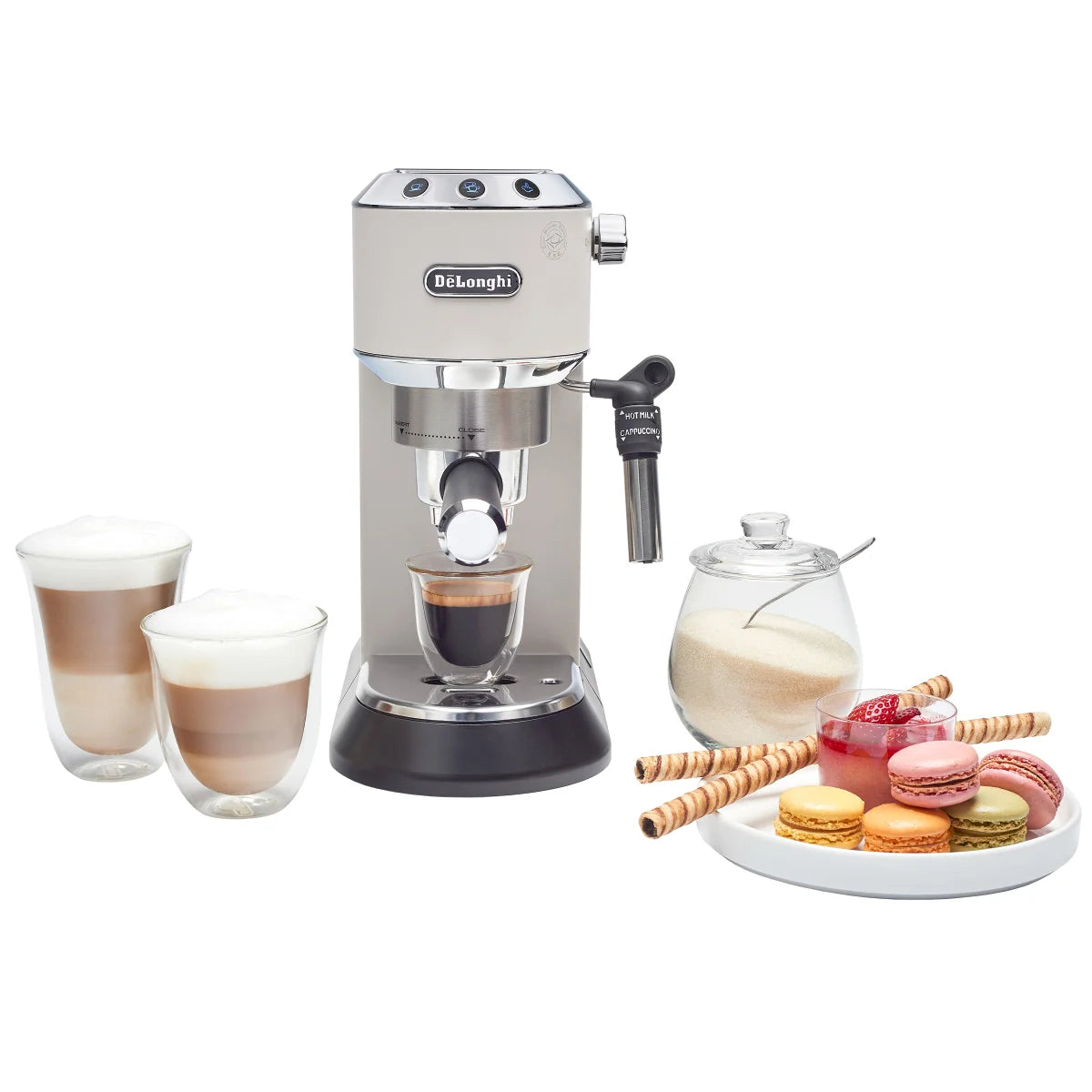 De’Longhi Dedica DeLuxe Pump Espresso Machine with Adjustable Frothing Wand