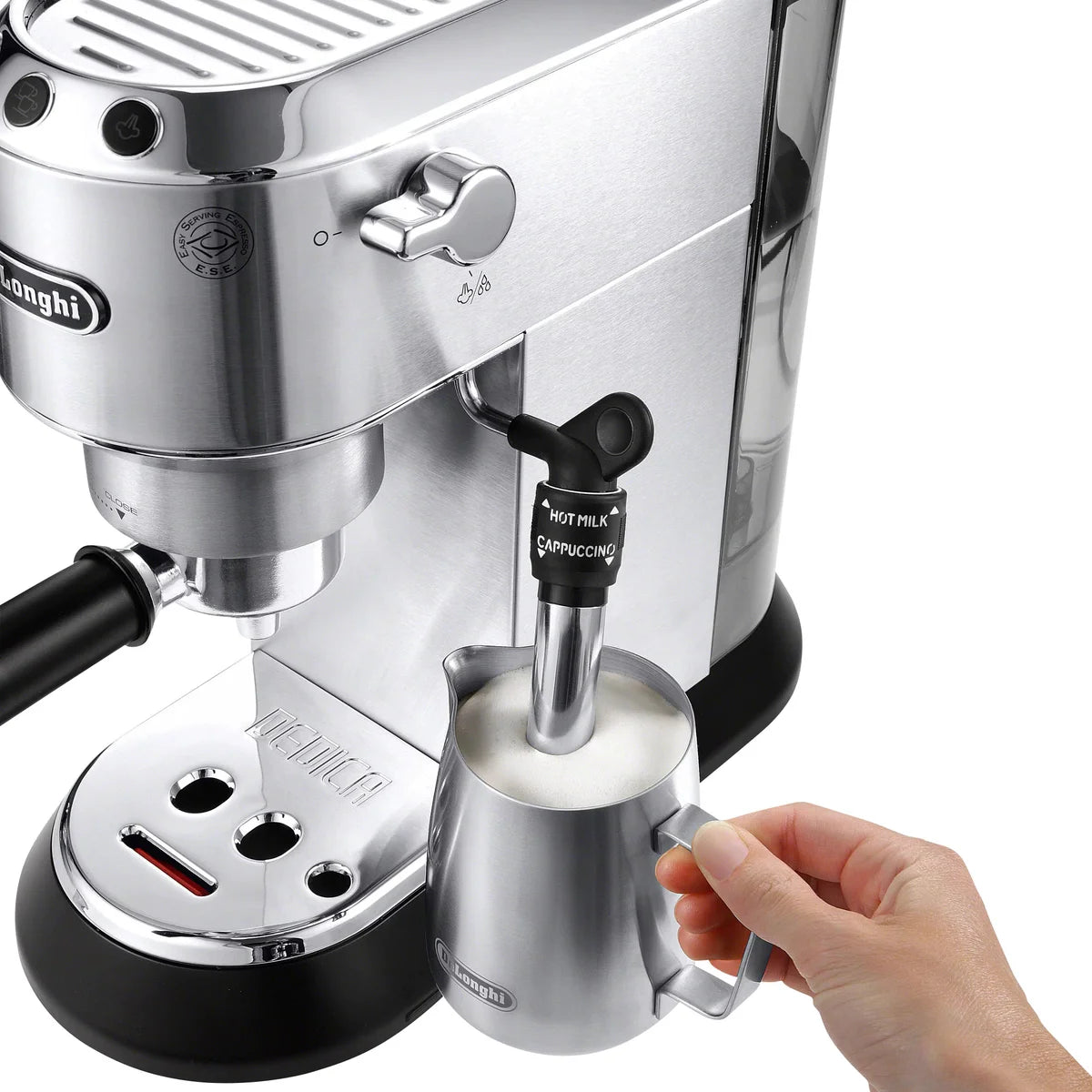 De’Longhi Dedica DeLuxe Pump Espresso Machine with Adjustable Frothing Wand