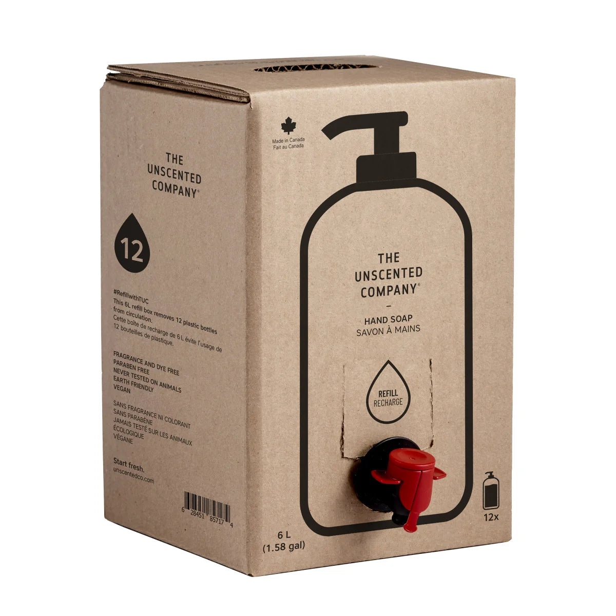 The Unscented Company, Hand Wash Soap Refill Box