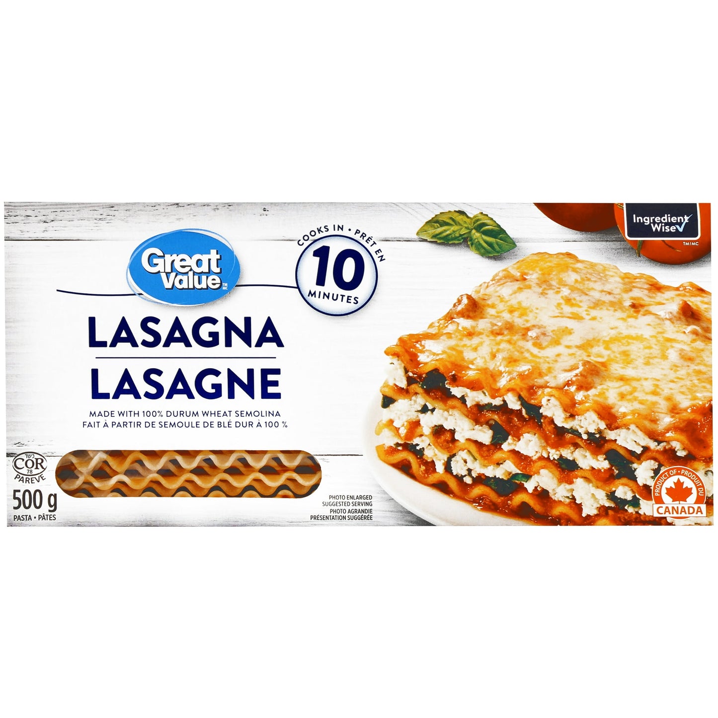 Great Value Lasagna