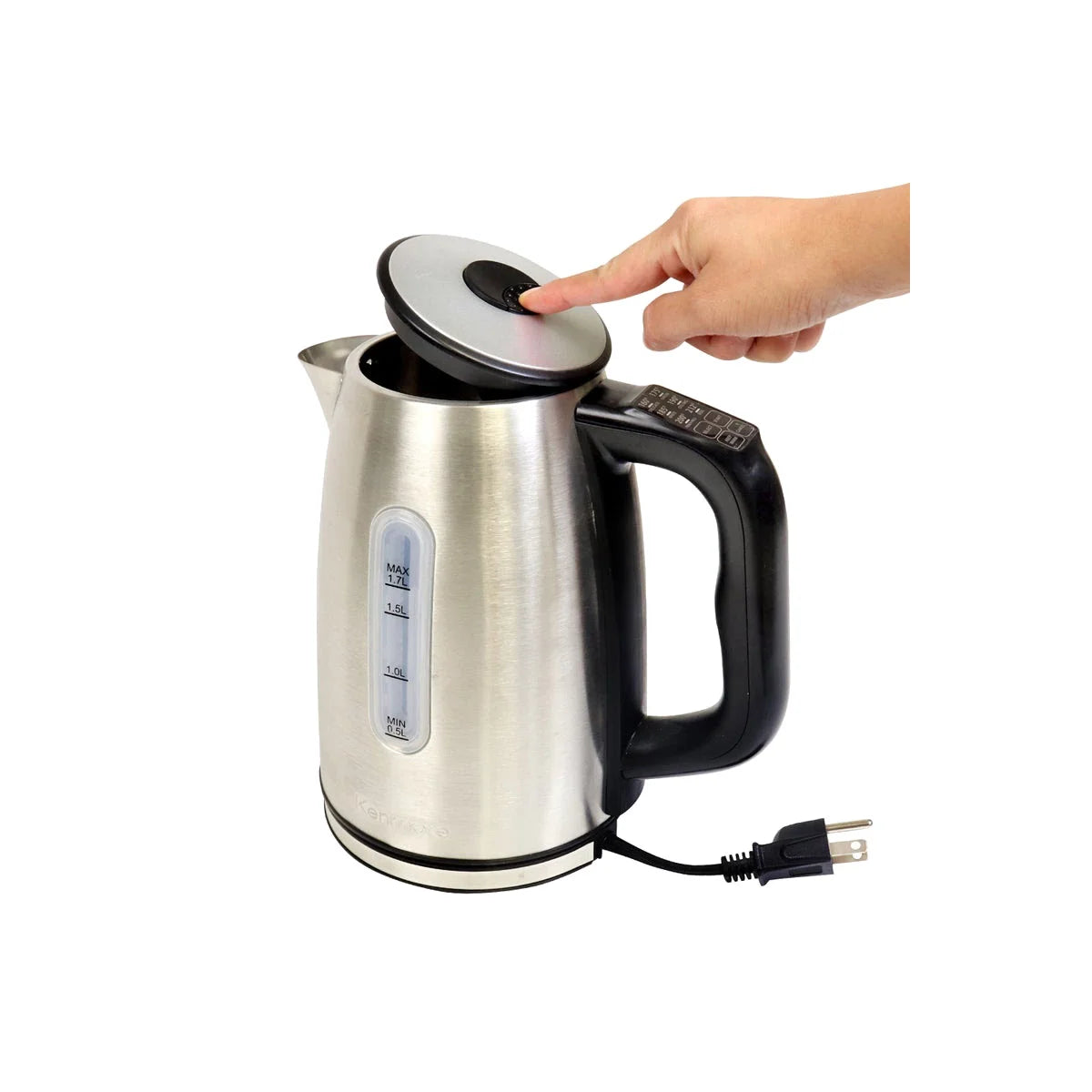 Kenmore Digital Cordless Stainless Steel Kettle