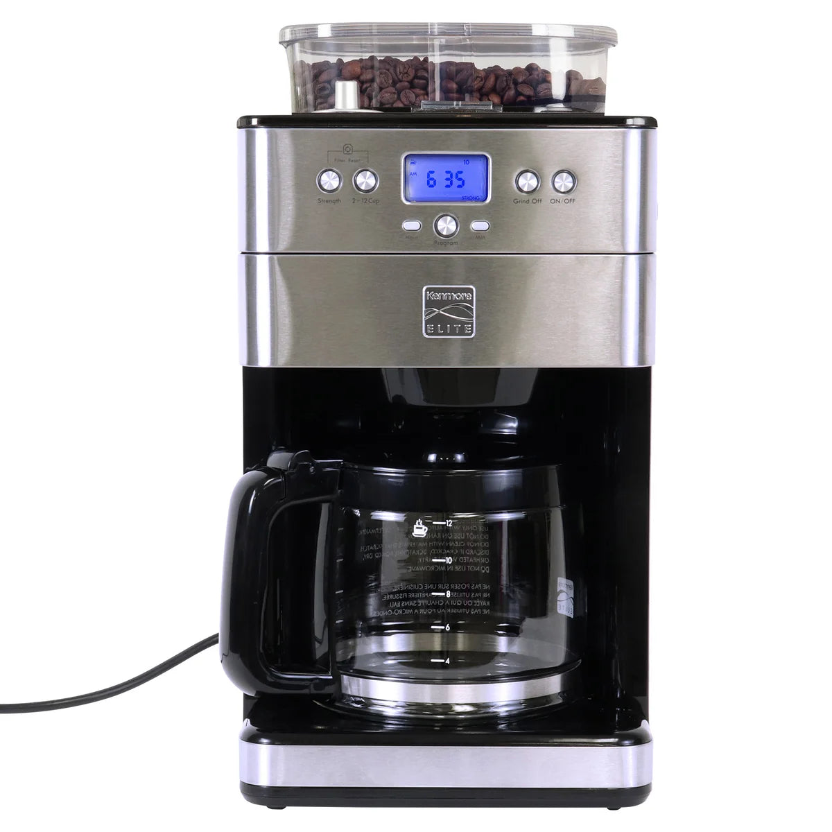 Kenmore Elite Grind and Brew Coffee Maker with Burr Grinder