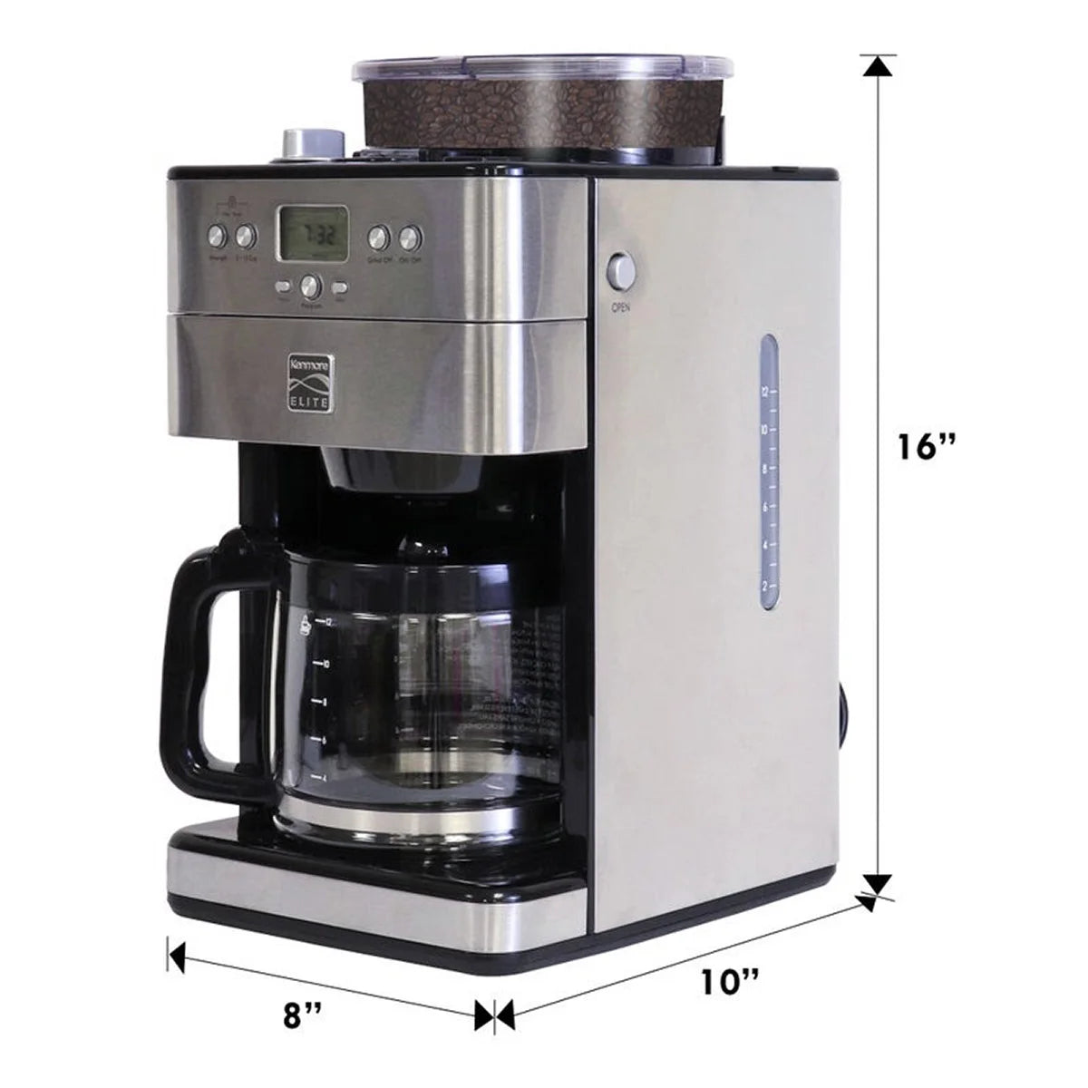 Kenmore Elite Grind and Brew Coffee Maker with Burr Grinder