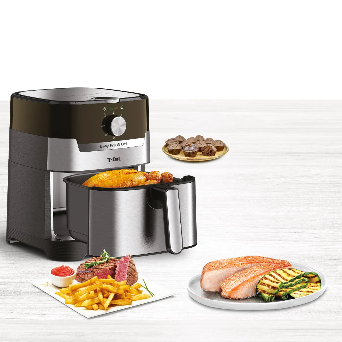 T-Fal Easy Fry & Grill Classic+ 2-in-1 Air Fryer