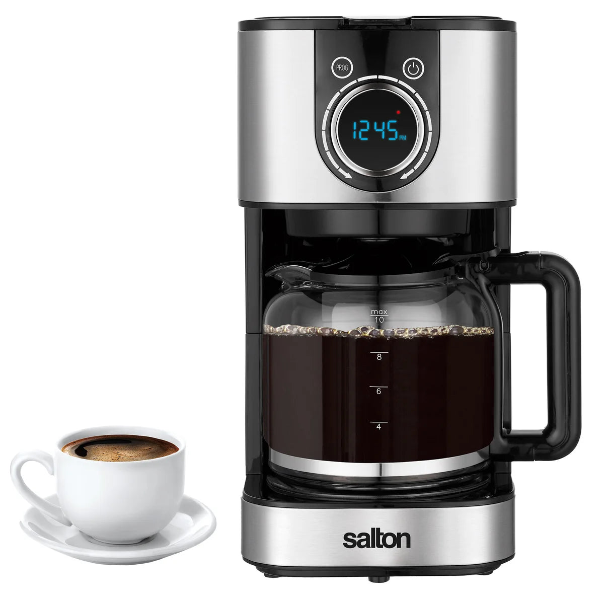 Salton Stainless Steel Digital Coffee Maker