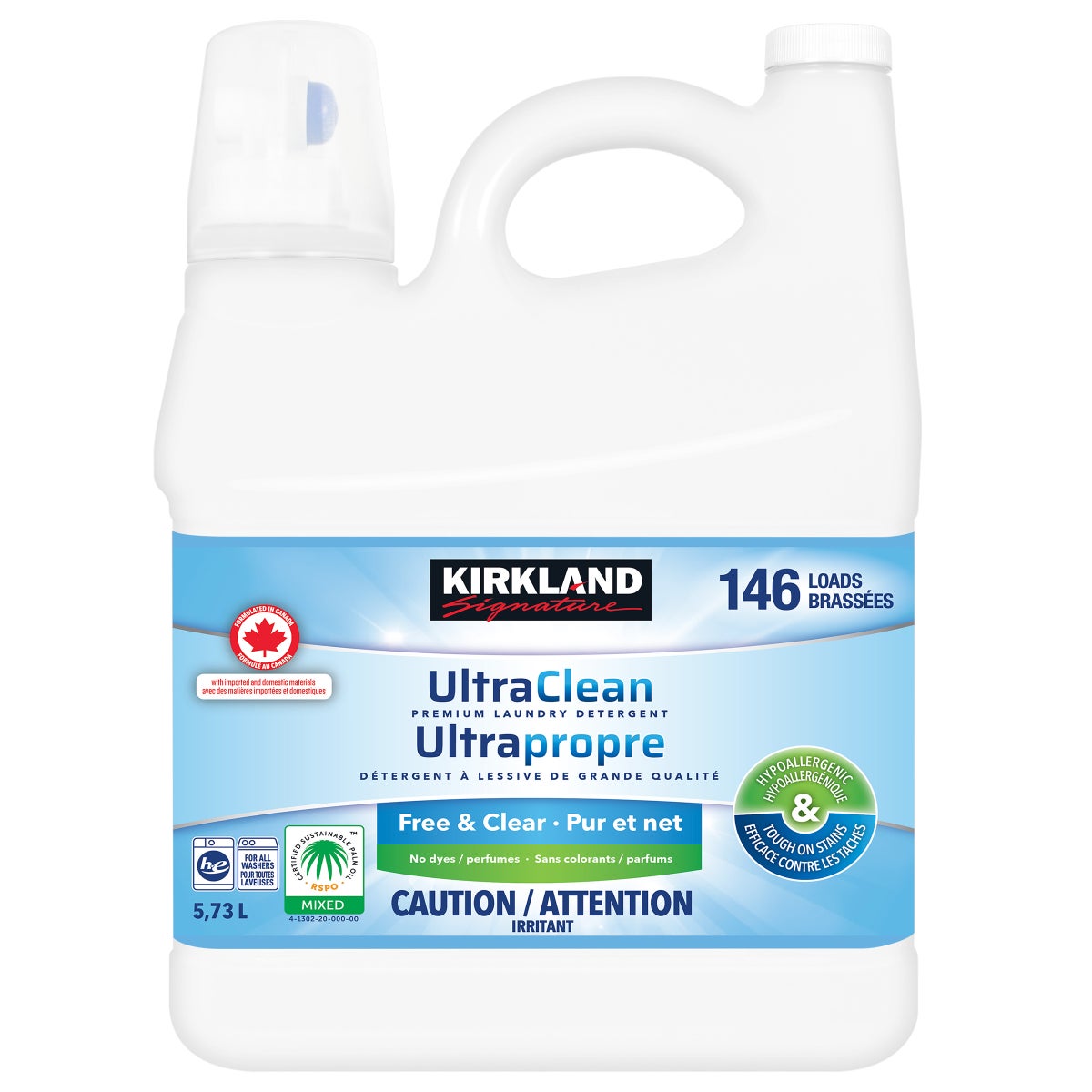 Kirkland Signature Free and Clear Ultra Clean Liquid Laundry Detergent