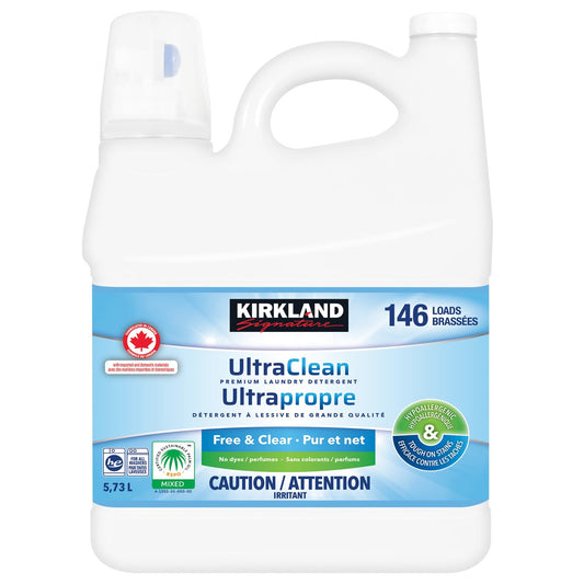 Kirkland Signature Free and Clear Ultra Clean Liquid Laundry Detergent