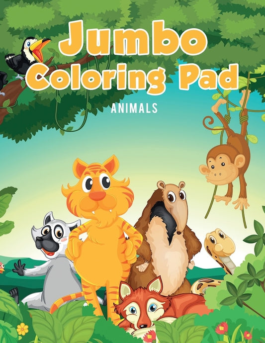 Jumbo Coloring Pad: Animals