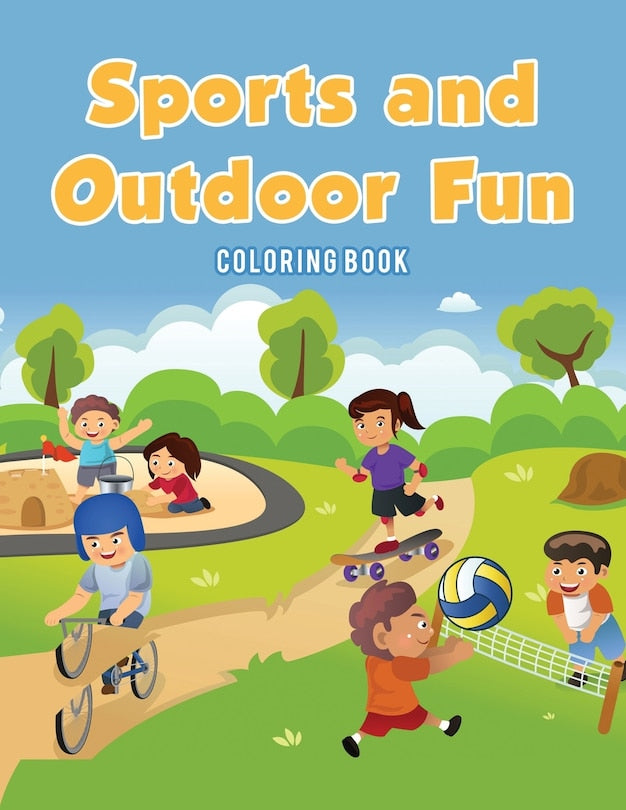 Sports and Outdoor Fun Coloring Book