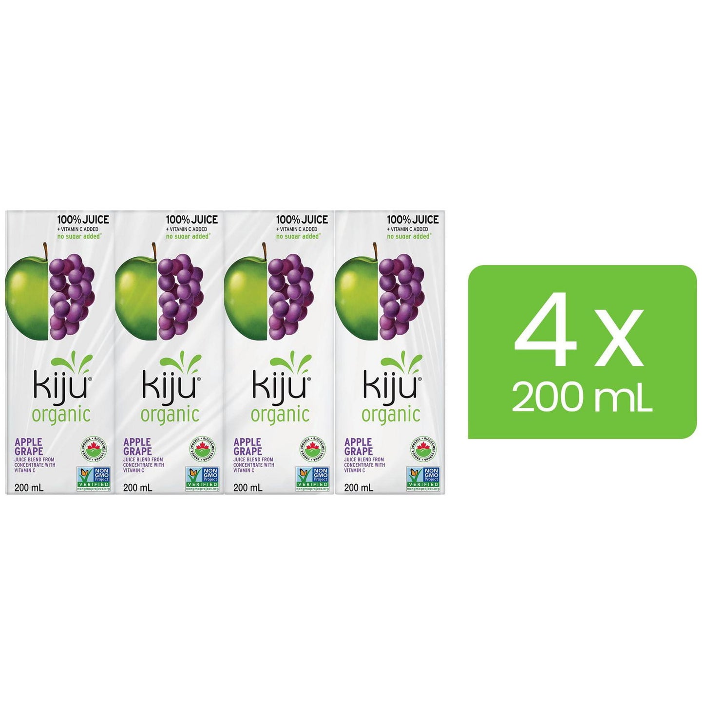 Kiju Organic Apple Grape Fruit (Juice Boxes)