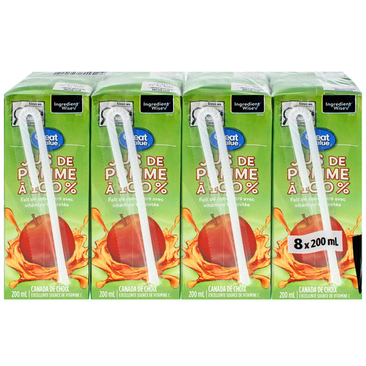 Great Value Apple Juice (Juice Boxes)