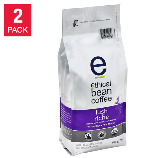 Ethical Bean Coffee Lush Medium Dark Roast Coffee