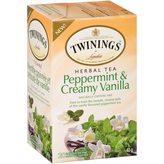 Twinings Peppermint & Creamy Vanilla Herbal Tea