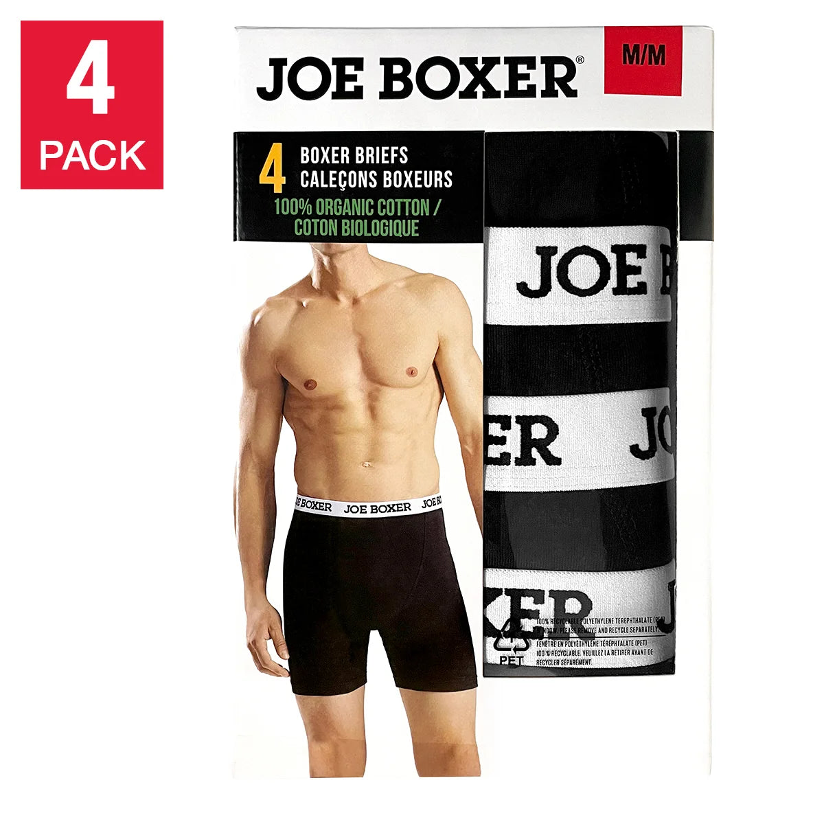 Joe Boxer Men's Organic Cotton Boxer Briefs