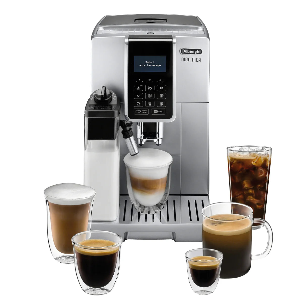 De'Longhi Dinamica with LatteCrema Fully Automatic Espresso Machine