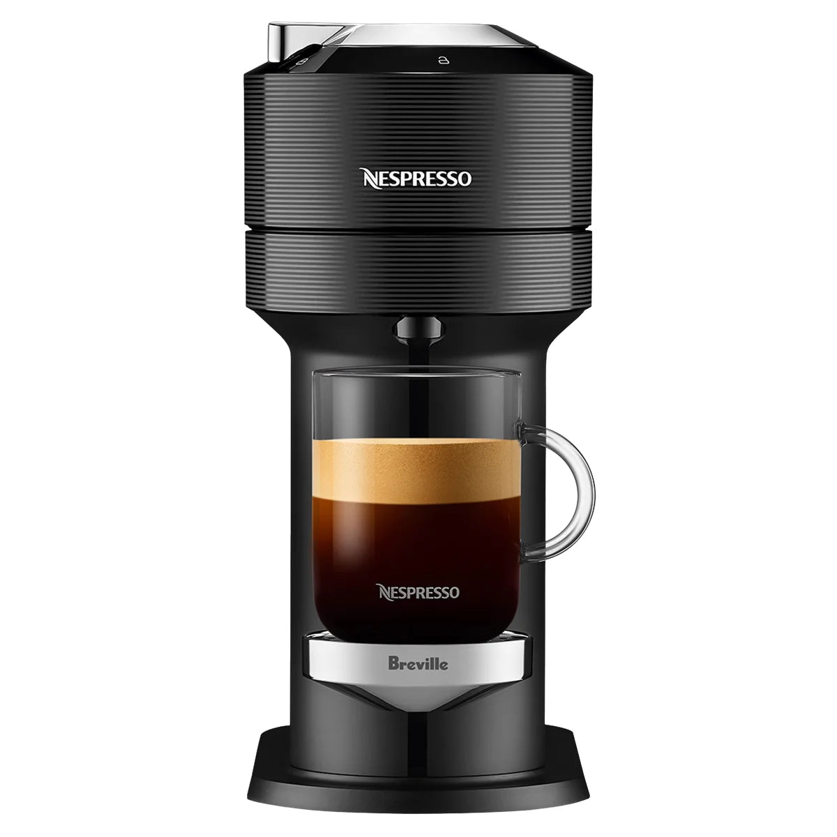 Nespresso Vertuo Next Premium Coffee and Espresso Machine by Breville with Aeroccino Milk Frother, Classic Black