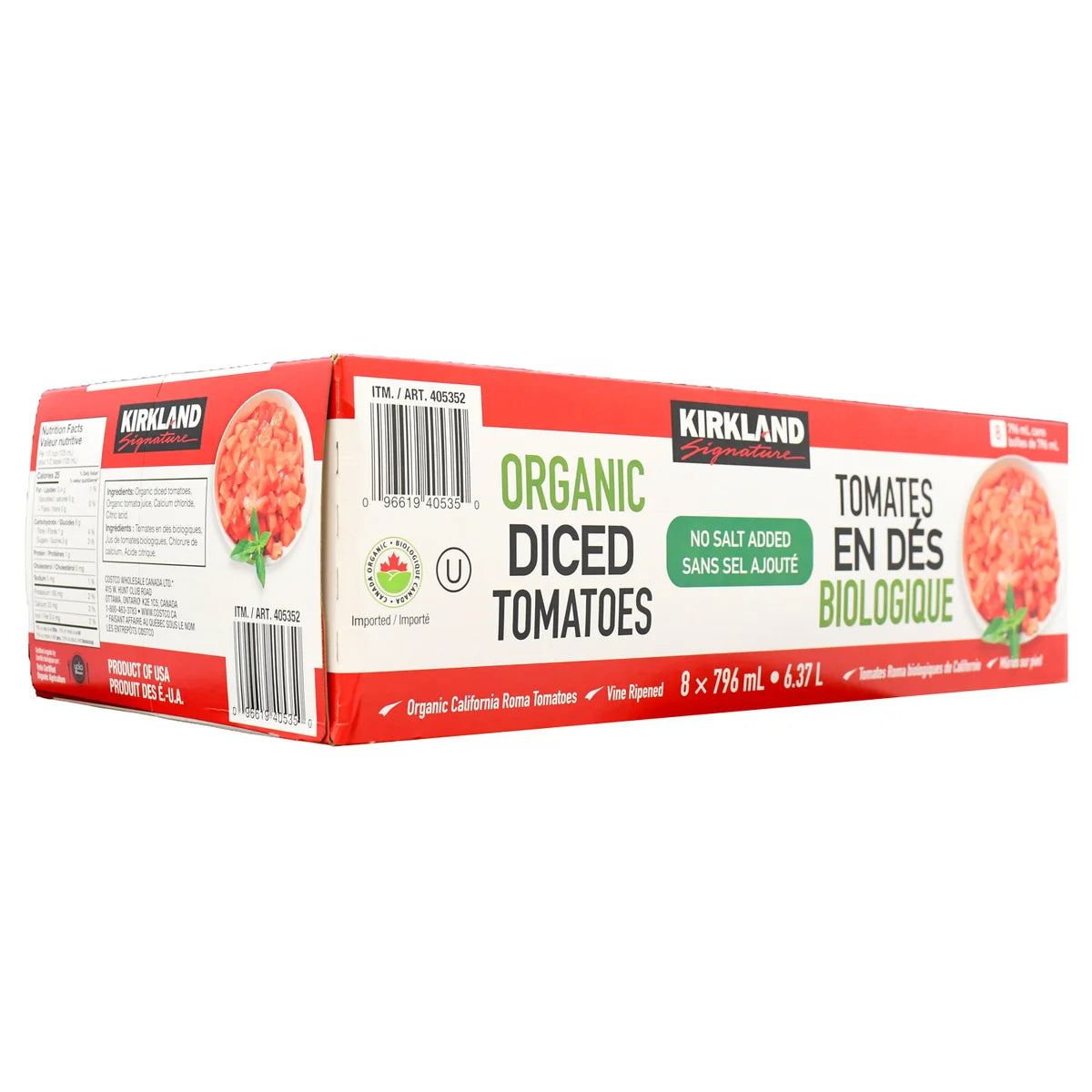 Kirkland Signature Organic Diced Tomatoes