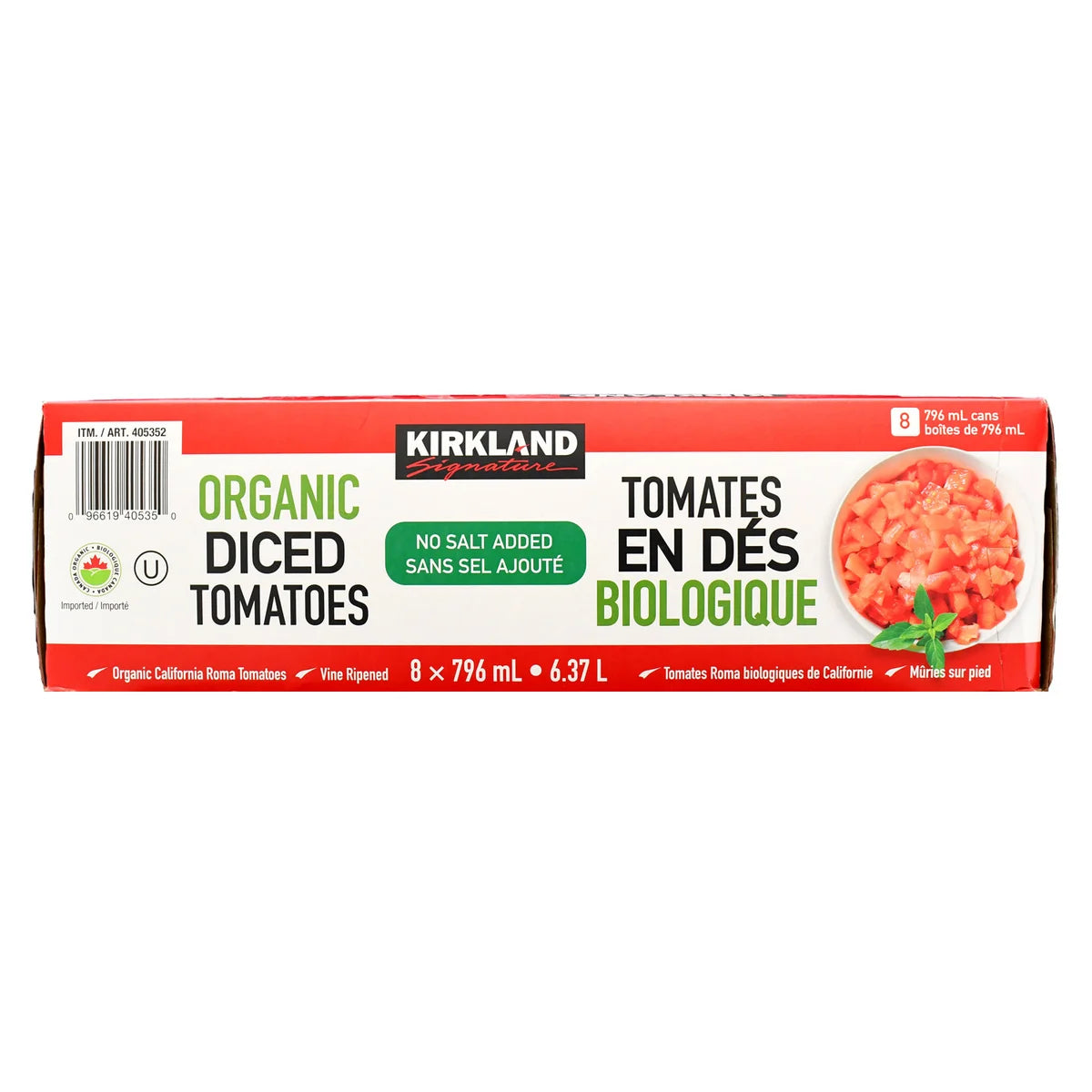 Kirkland Signature Organic Diced Tomatoes