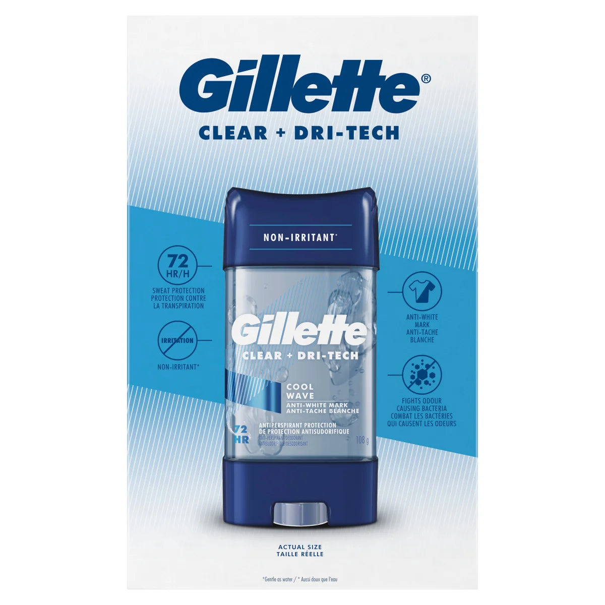 Gillette Antiperspirant Deodorant Clear Gel