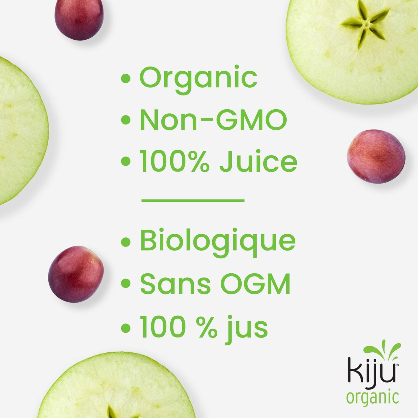 Kiju Organic Apple Grape Fruit (Juice Boxes)