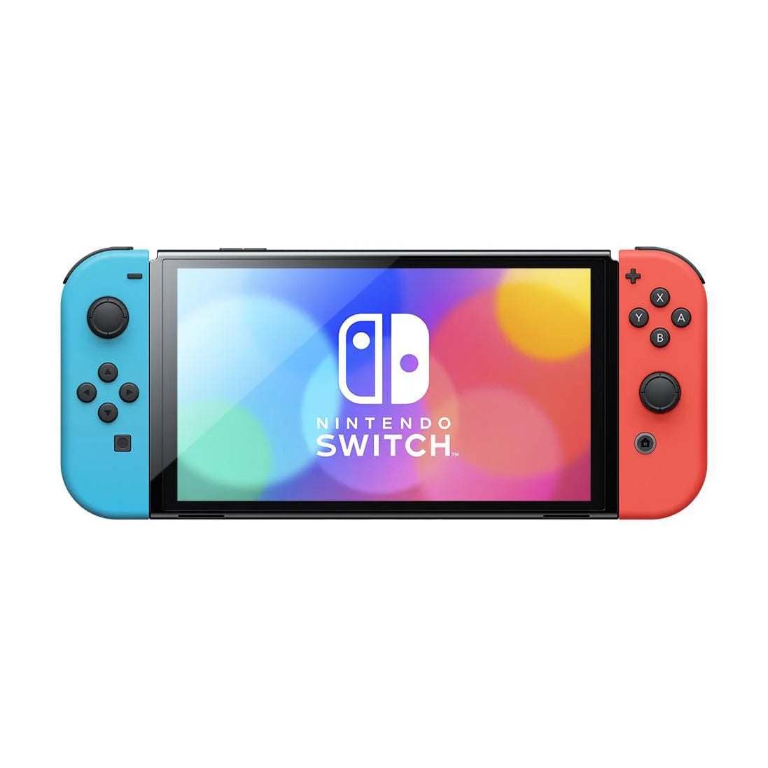 Nintendo Switch (OLED model) w/ Neon Red & Neon Blue Joy-Con