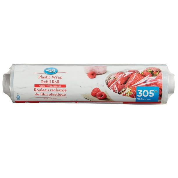 Great Value Clear Plastic Wrap Refill Roll