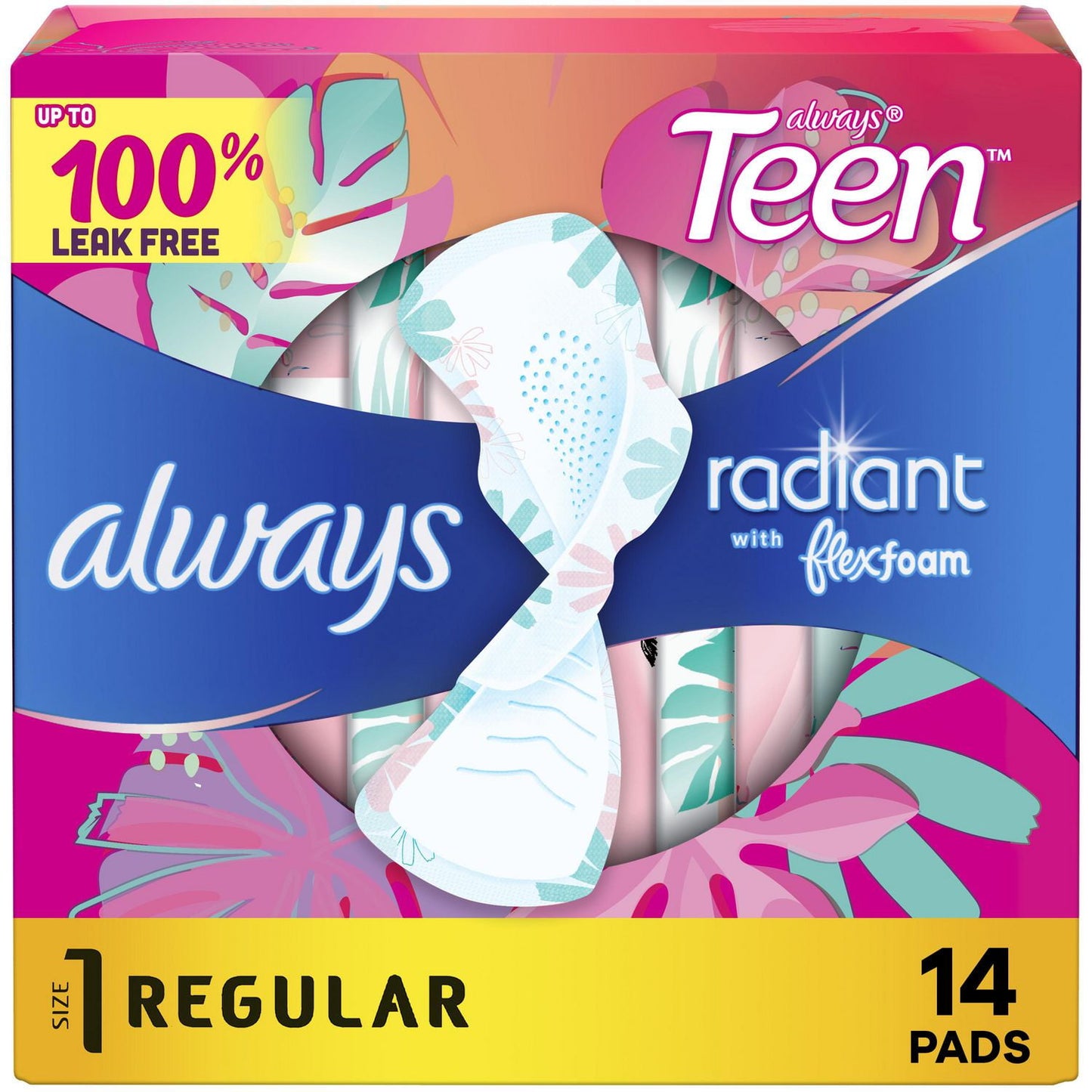 Always Radiant Teen Pads