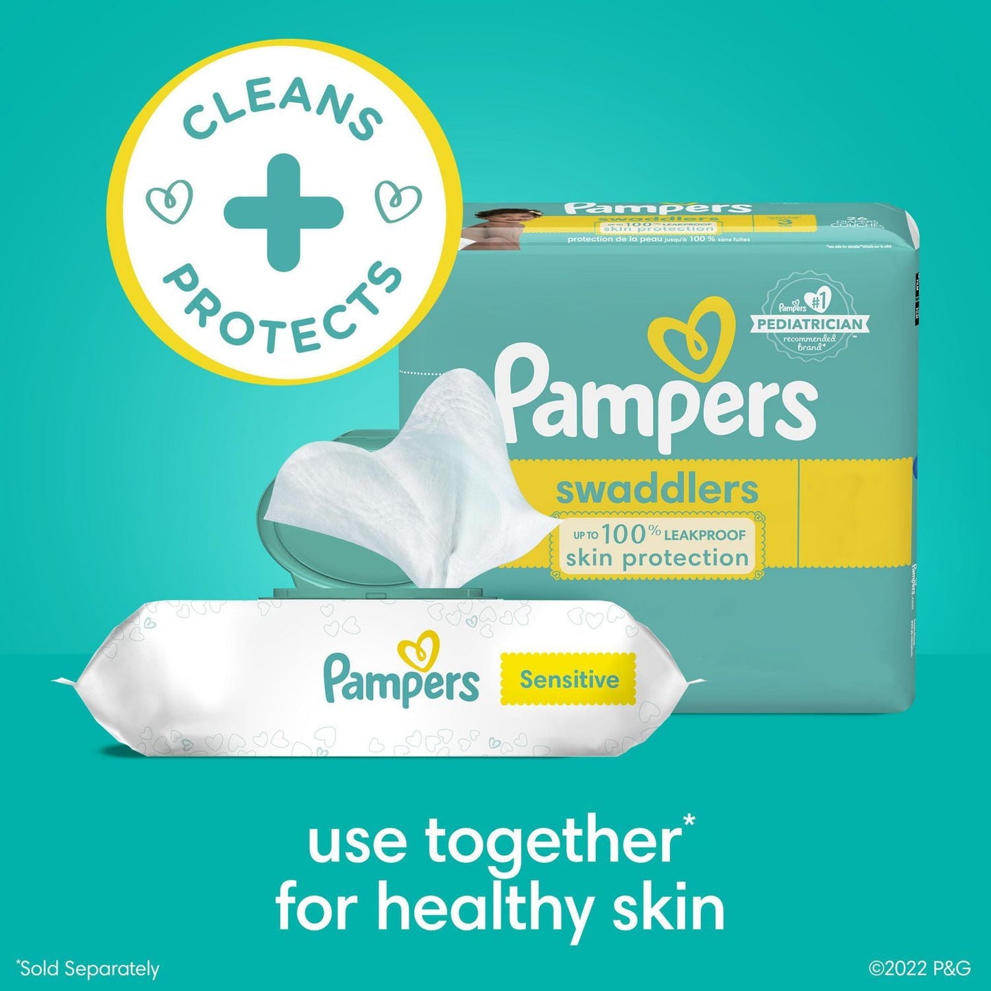 Pampers Diapers + Wipes Bundle (1 Month)