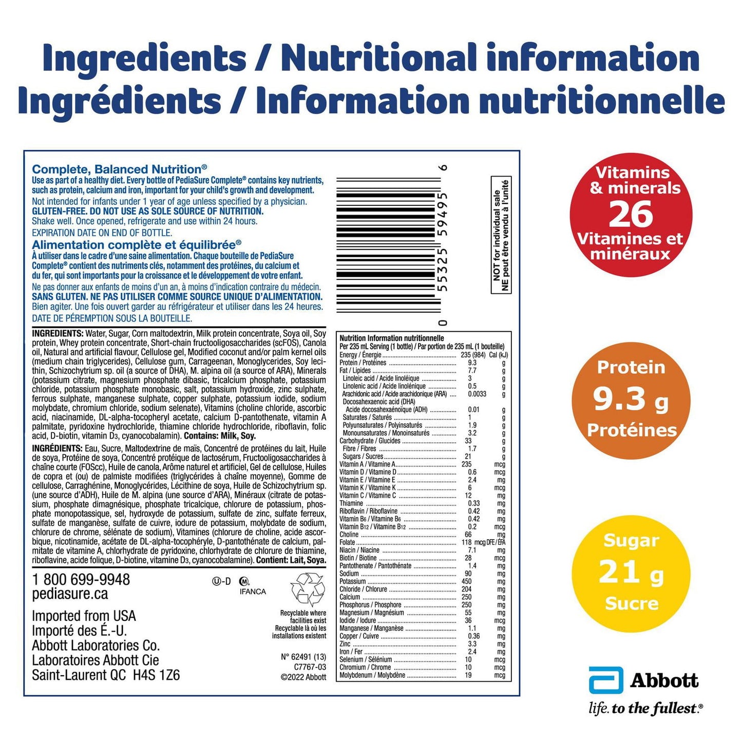 PediaSure Complete Grow & Gain Nutritional Supplement