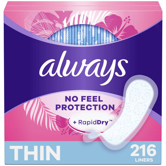 Always Thin No Feel Protection Daily Liners