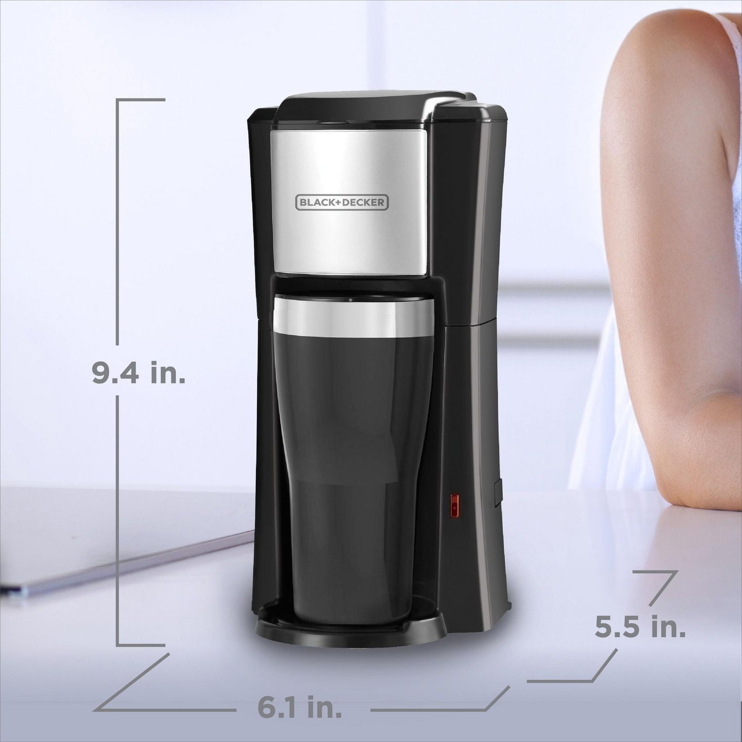 Black+Decker Single-Serve Coffeemaker + Travel Mug