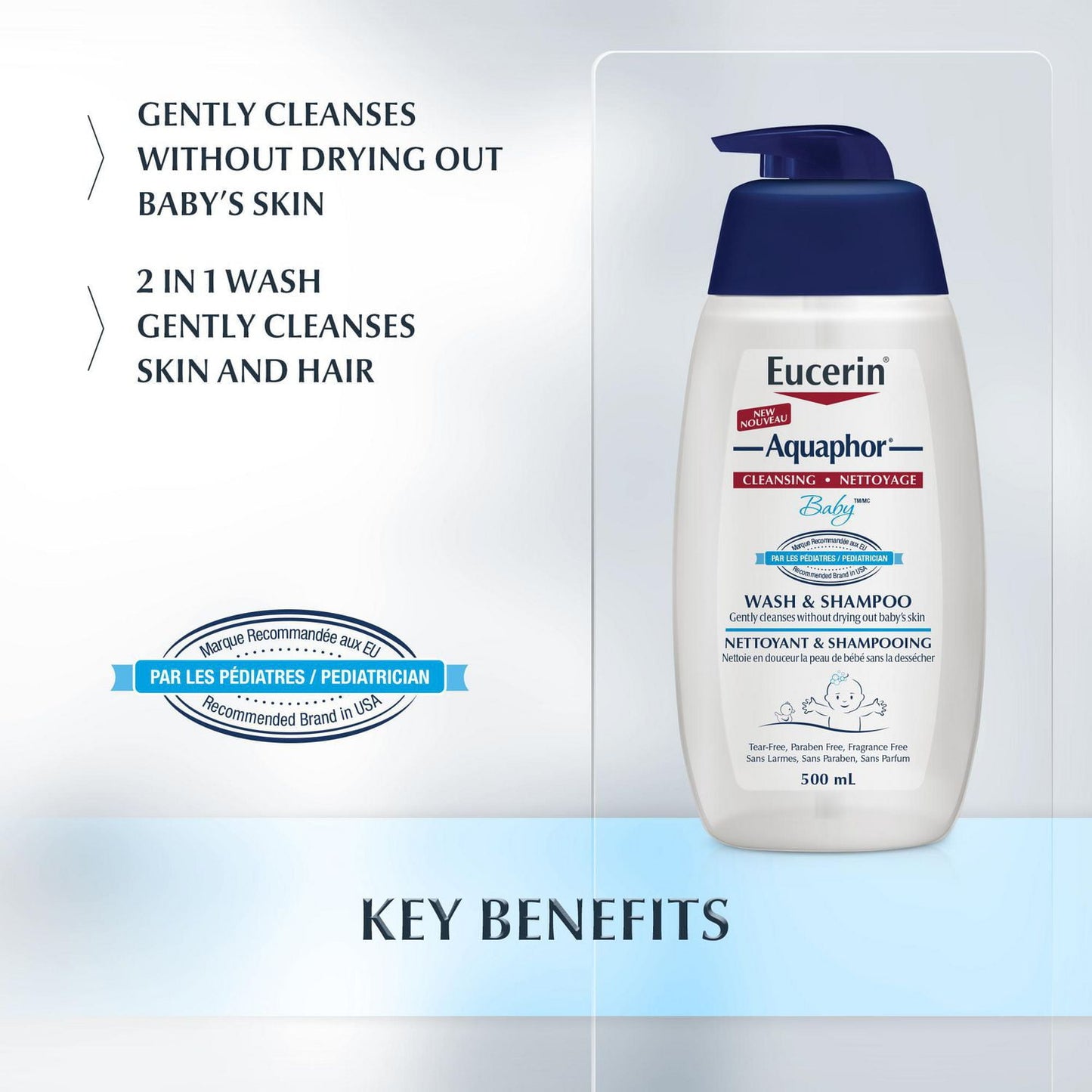 Eucerin Aquaphor Baby Wash & Shampoo