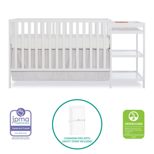 Dream On Me Hamilton 4-in-1 Convertible Crib and Changer