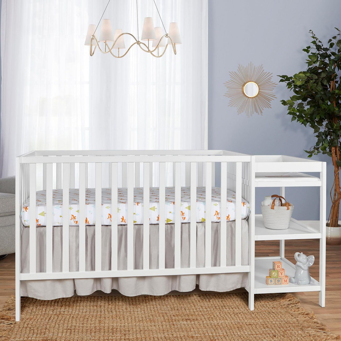 Dream On Me Hamilton 4-in-1 Convertible Crib and Changer