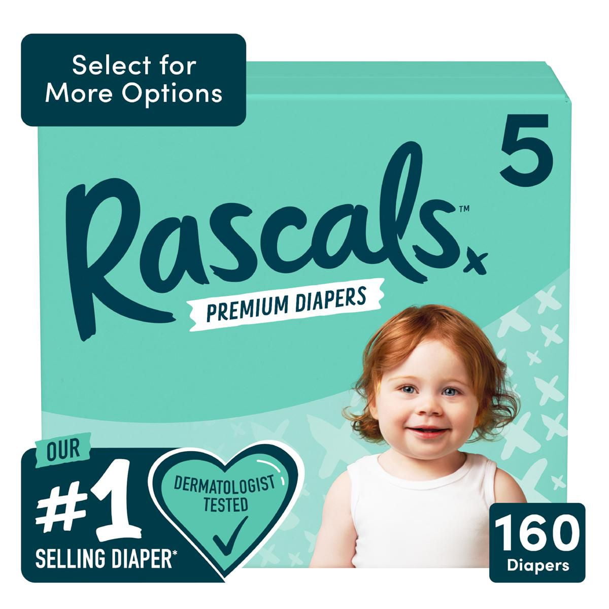 Rascals Premium Diapers + Wipes Bundle (1 Month)