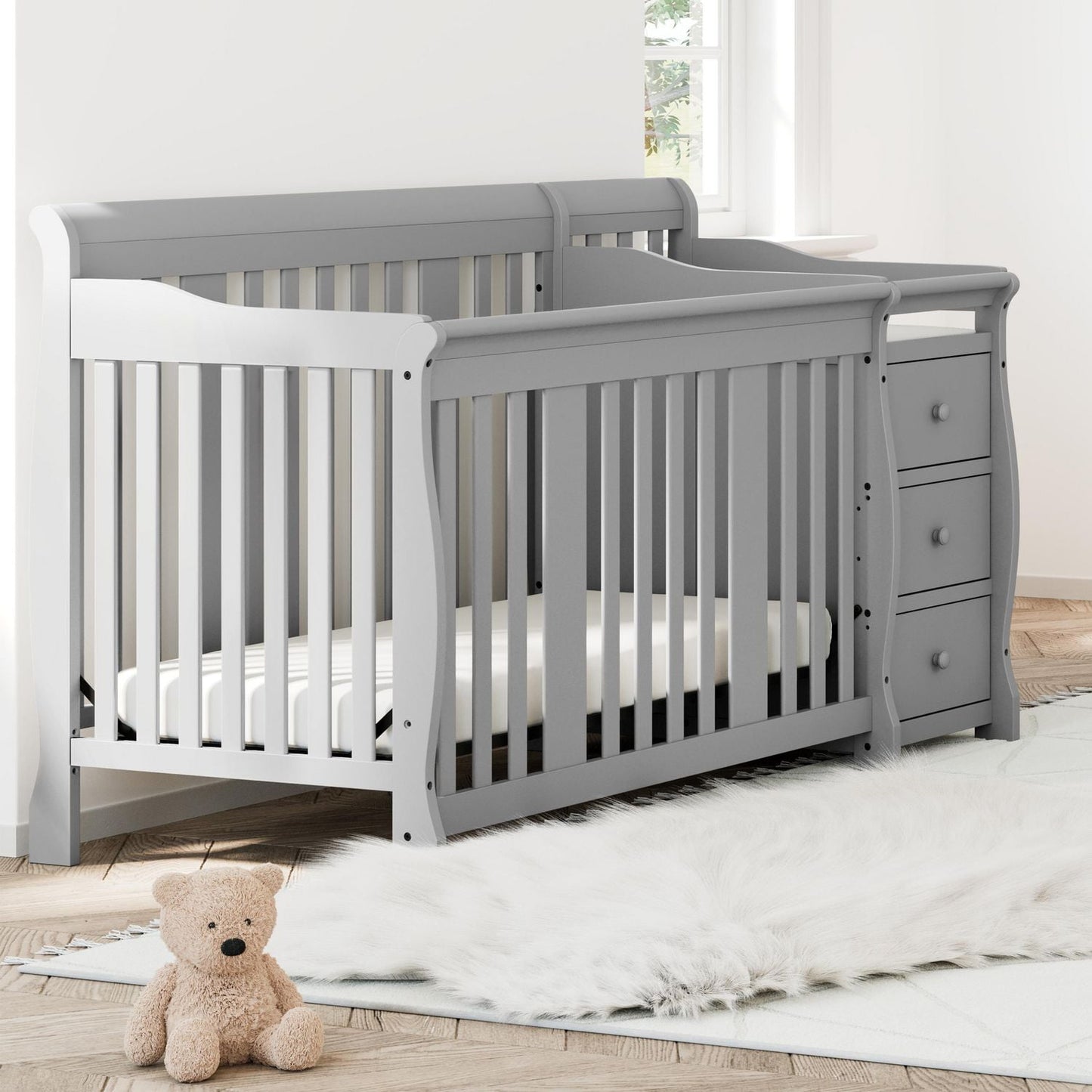 Storkcraft Portofino 5-in-1 Convertible Crib & Changer