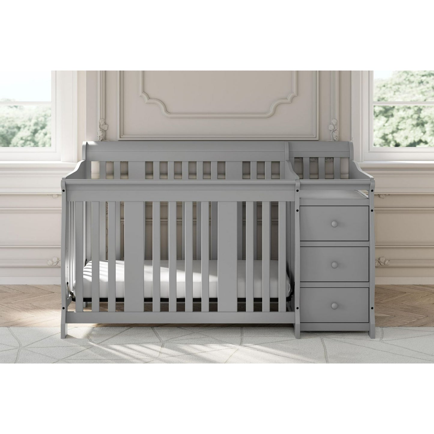 Storkcraft Portofino 5-in-1 Convertible Crib & Changer