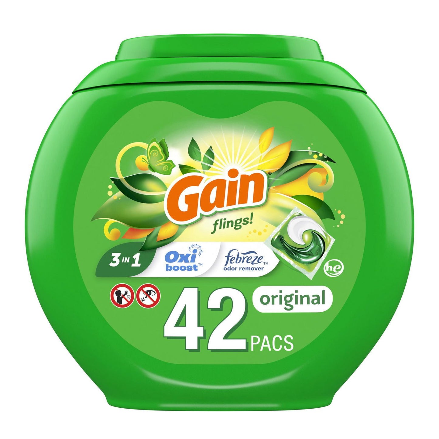 Gain Flings Laundry Detergent Pacs