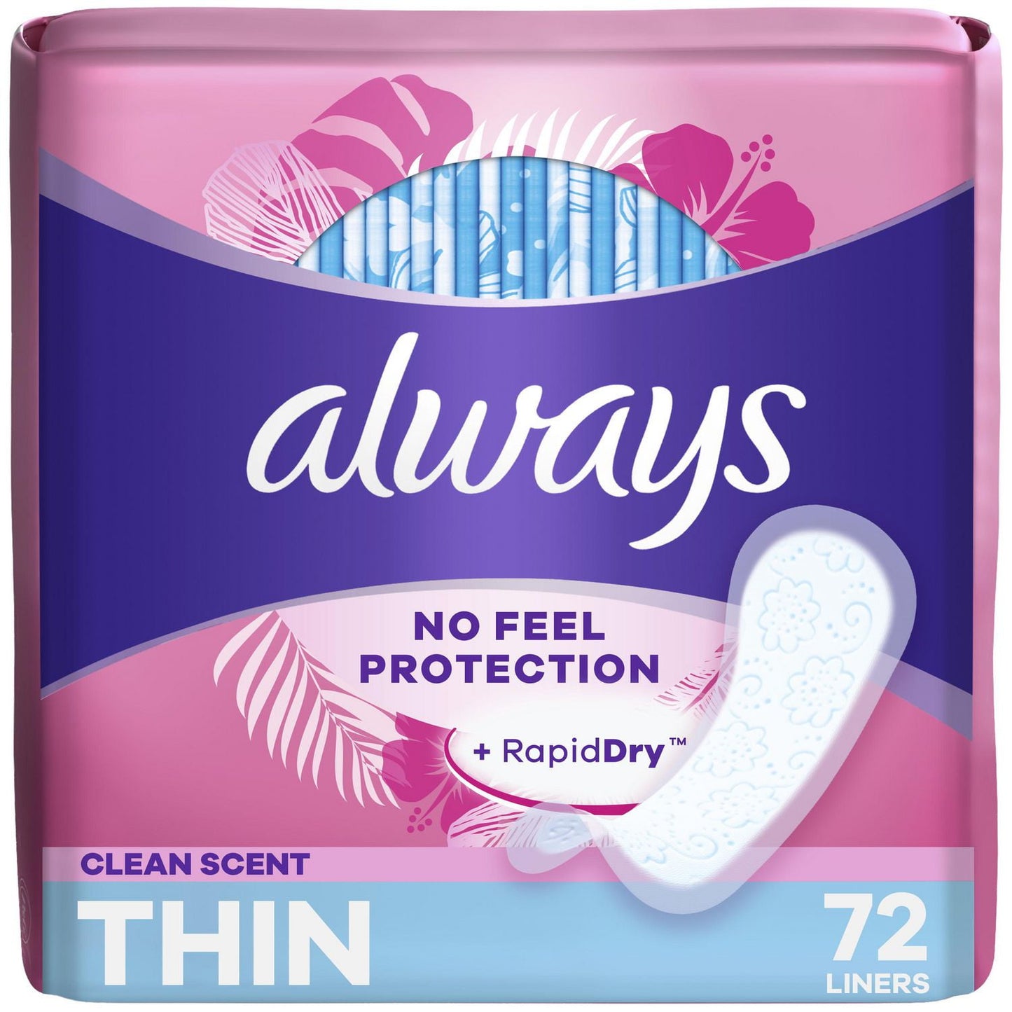 Always Thin No Feel Protection Daily Liners