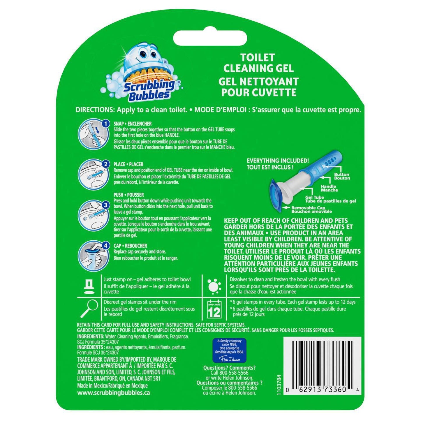 Scrubbing Bubbles® Fresh Gel Stamp Toilet Bowl Cleaner