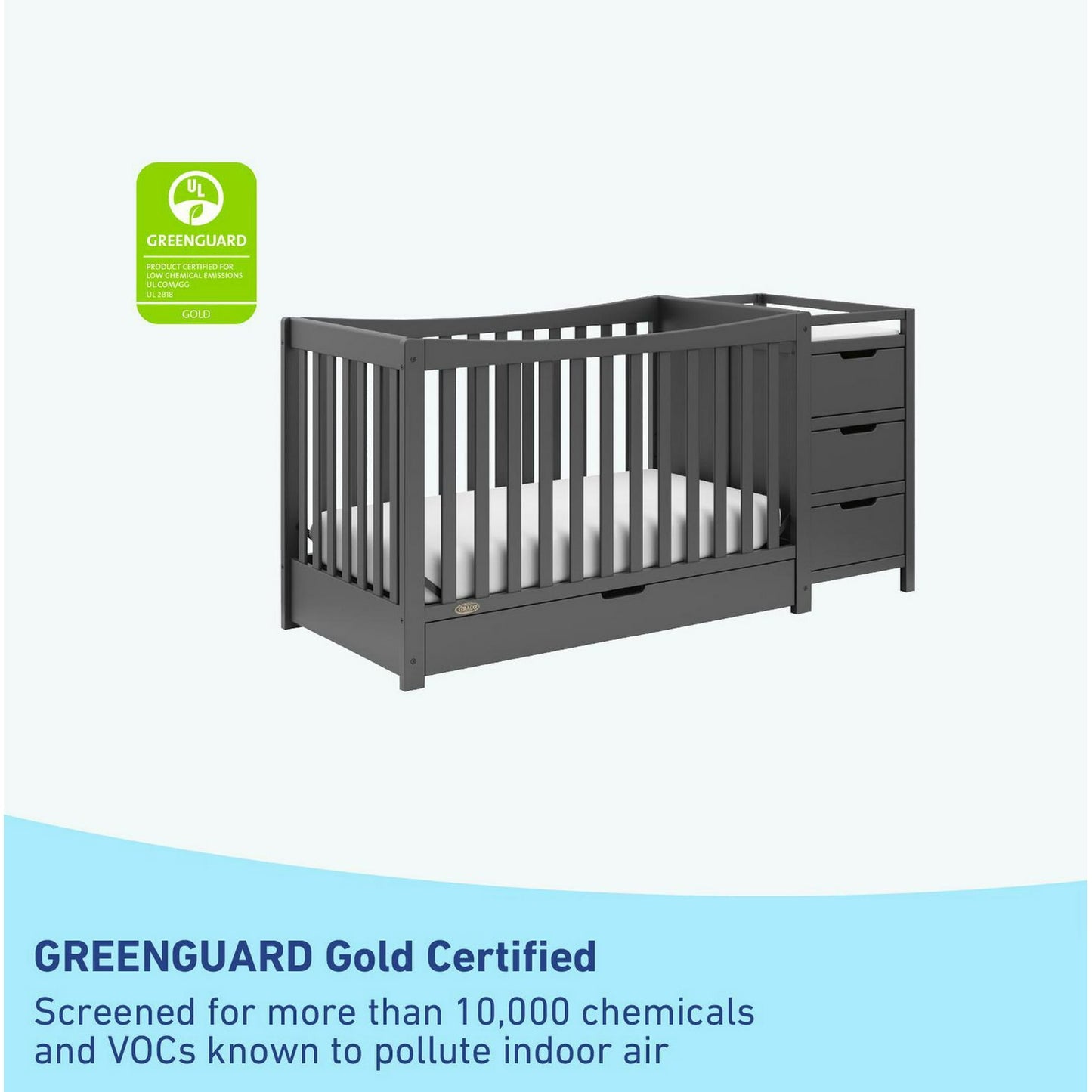 Graco Remi 4-in-1 Convertible Crib and Changer