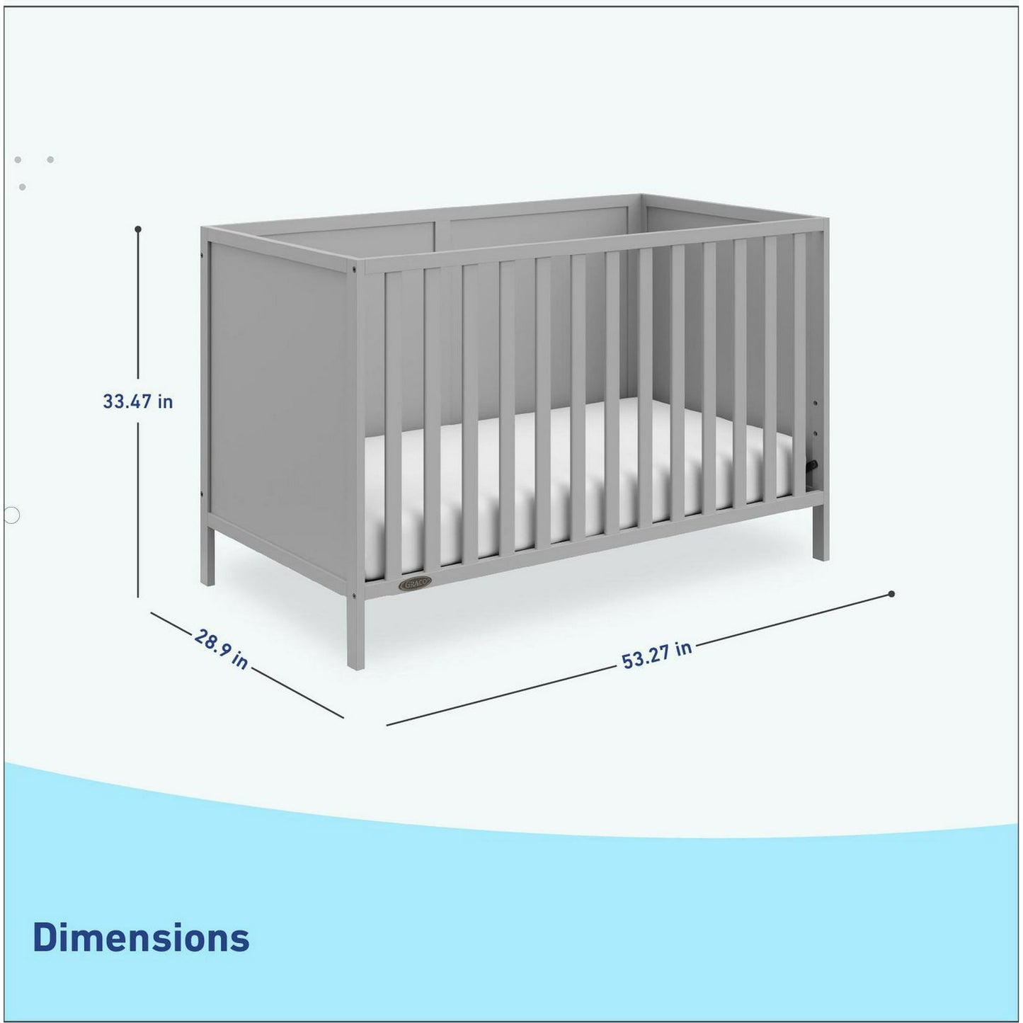 Graco Theo 3-in-1 Convertible Crib