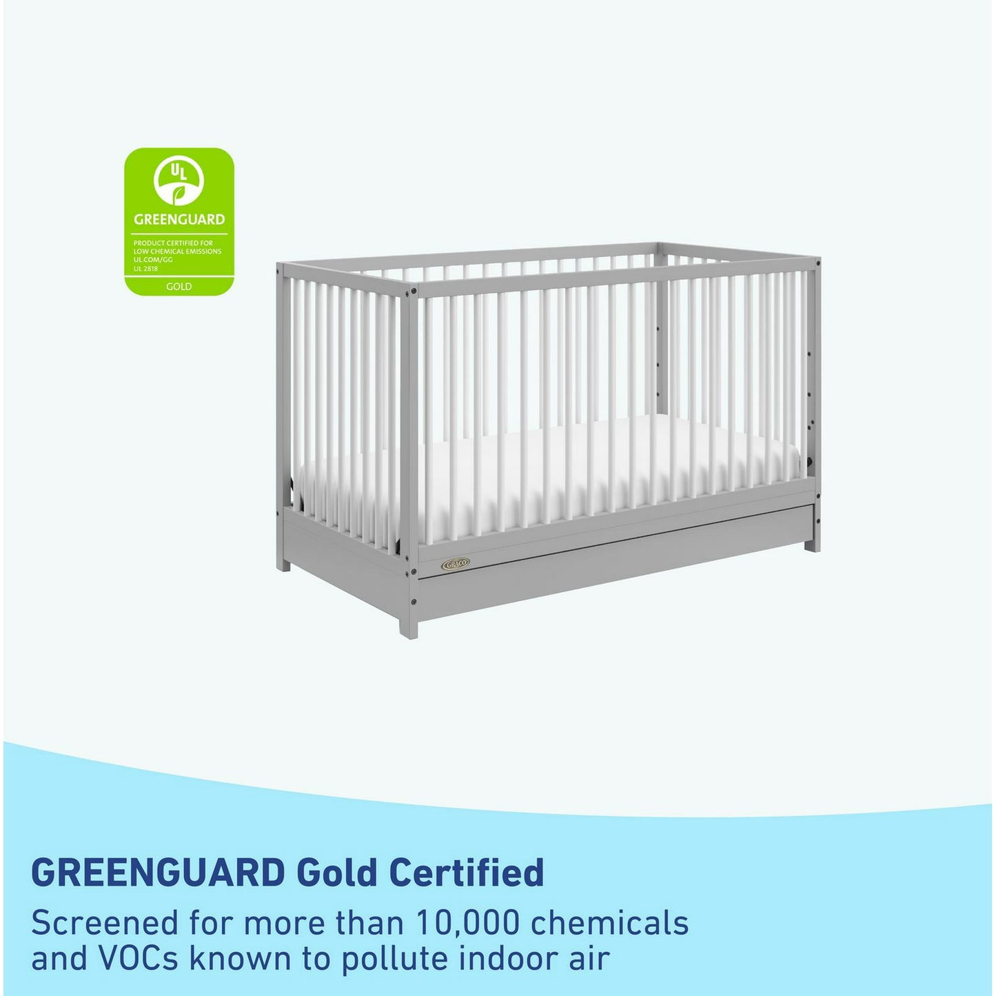 Graco Teddi 5-in-1 Convertible Crib with Drawer