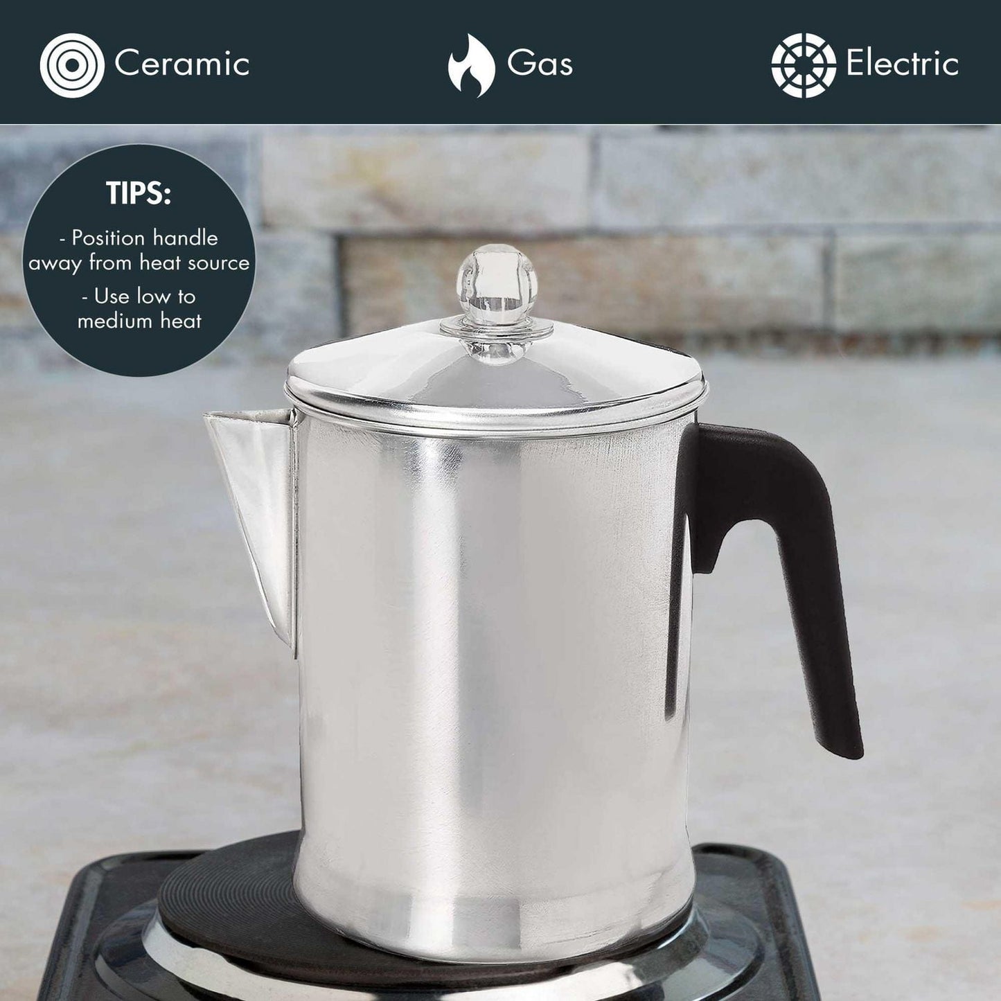 Today by Primula Stovetop Percolator Coffee Pot