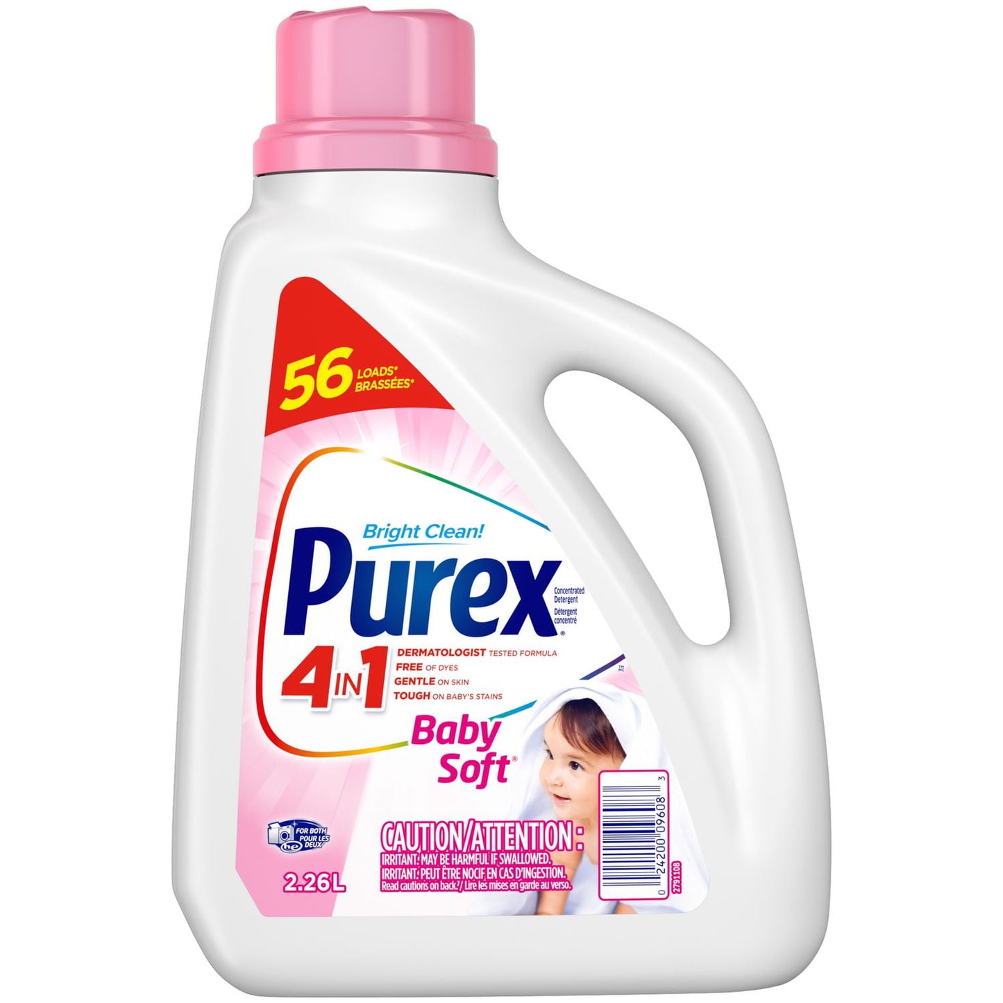 Purex 4 in 1 Baby Soft Liquid Laundry Detergent