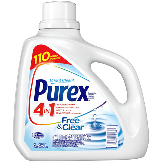 Purex 4 in 1 Free & Clear Liquid Laundry Detergent