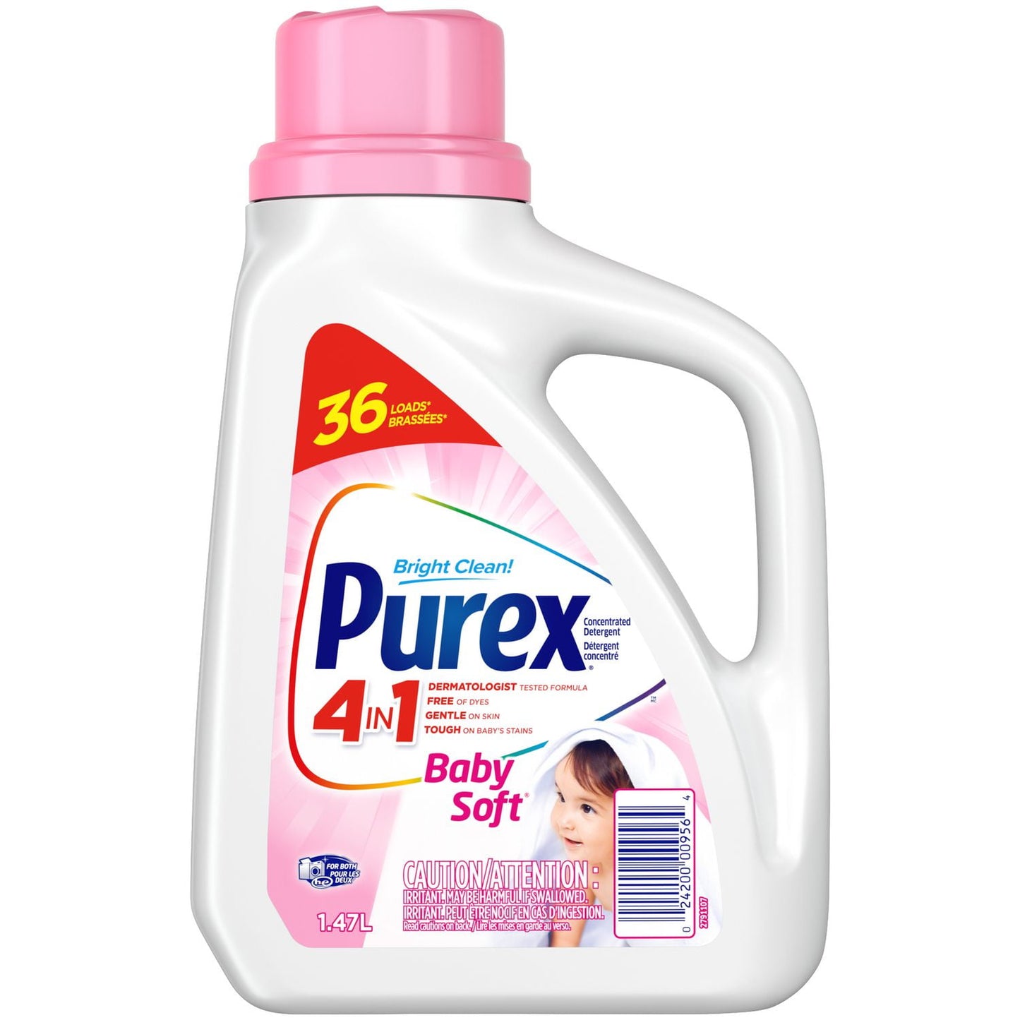 Purex 4 in 1 Baby Soft Liquid Laundry Detergent