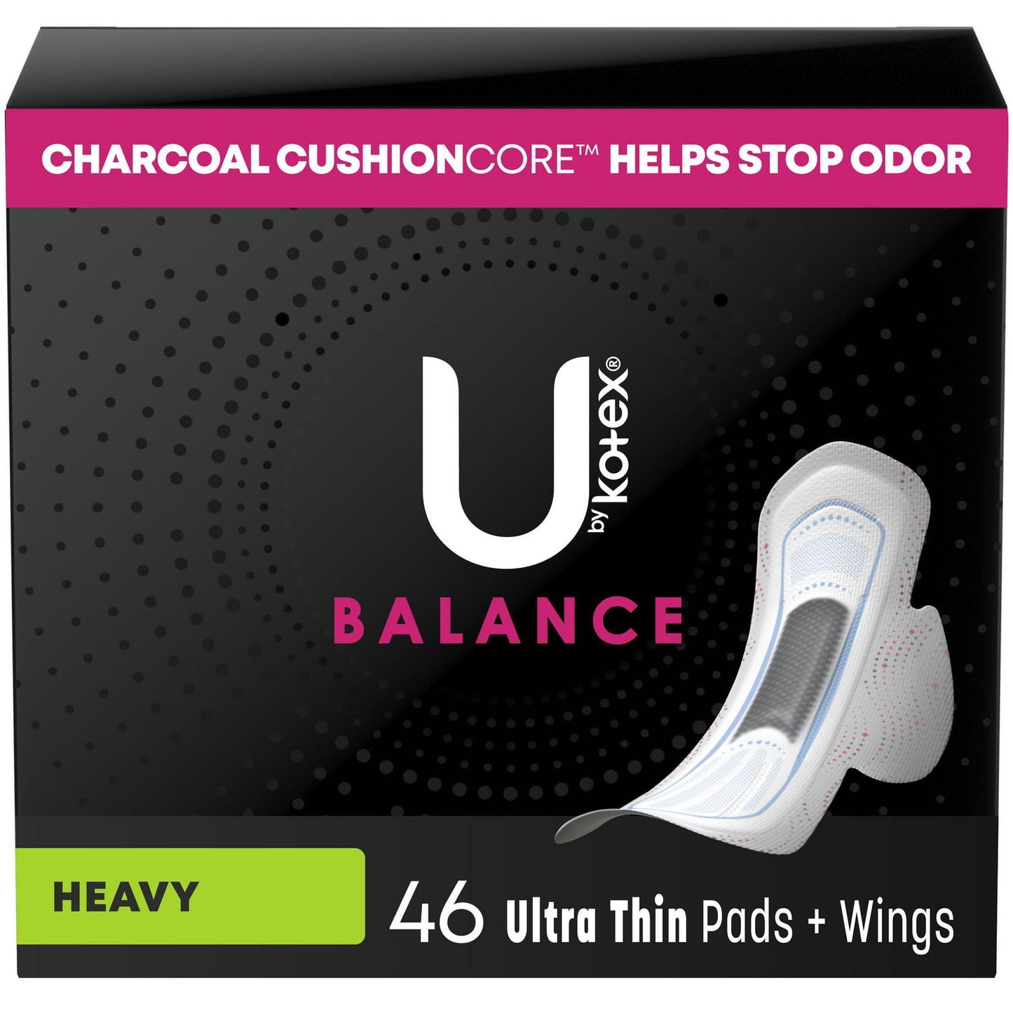 U by Kotex Balance Ultra Thin Pads with Wings