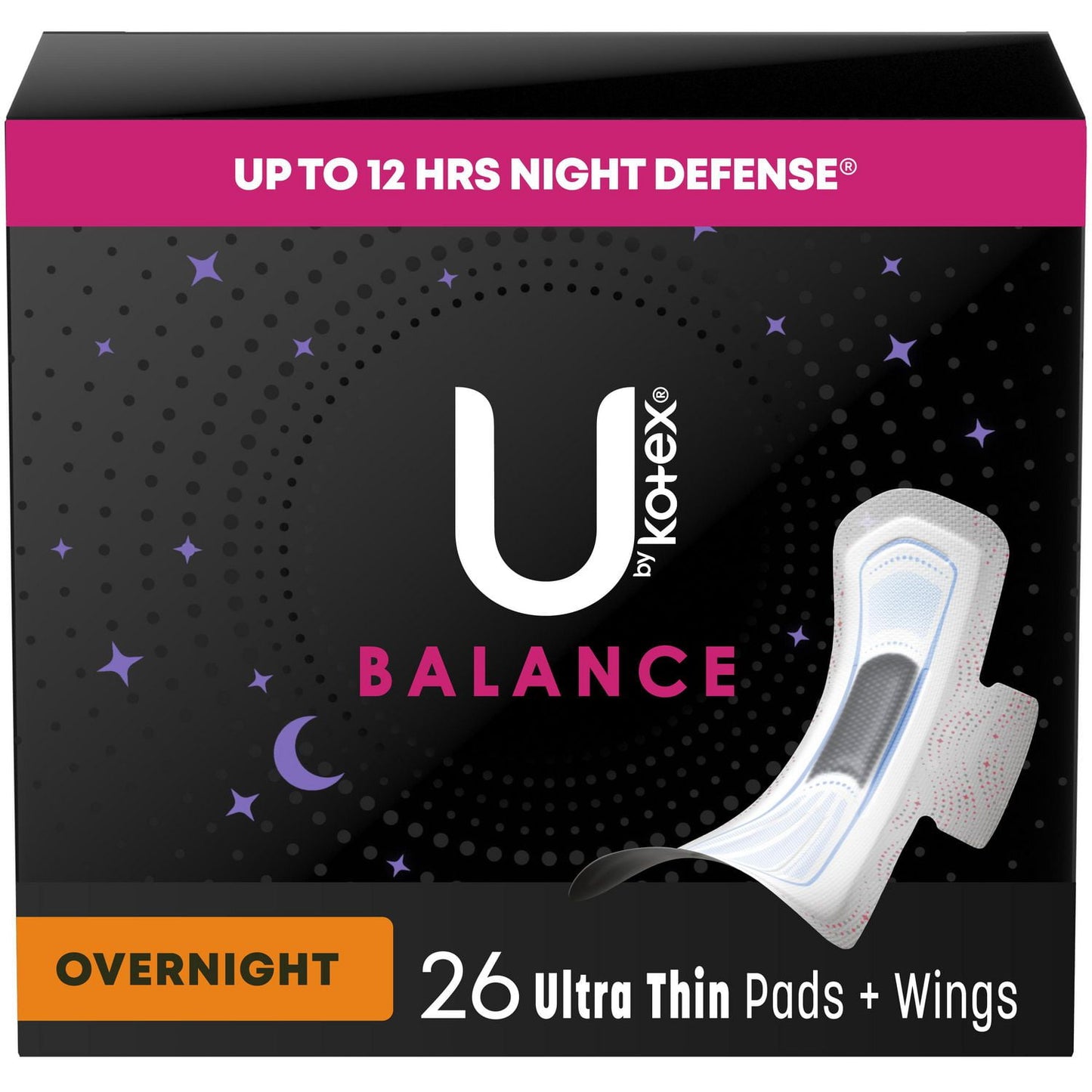 U by Kotex Balance Ultra Thin Pads with Wings