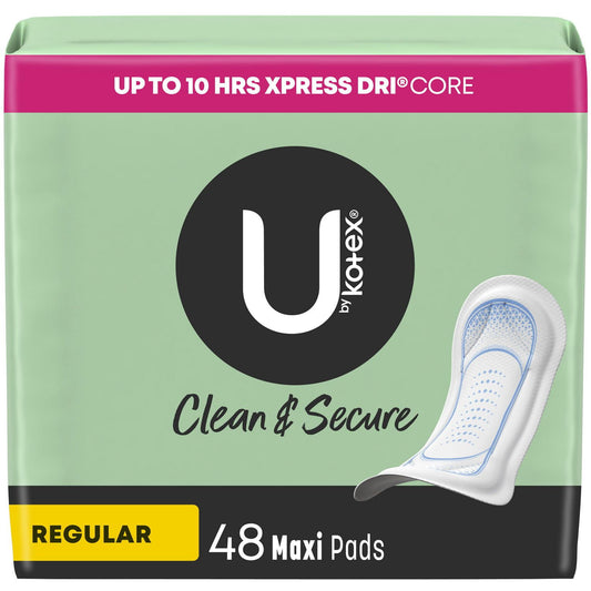 U by Kotex Clean & Secure Maxi Pads